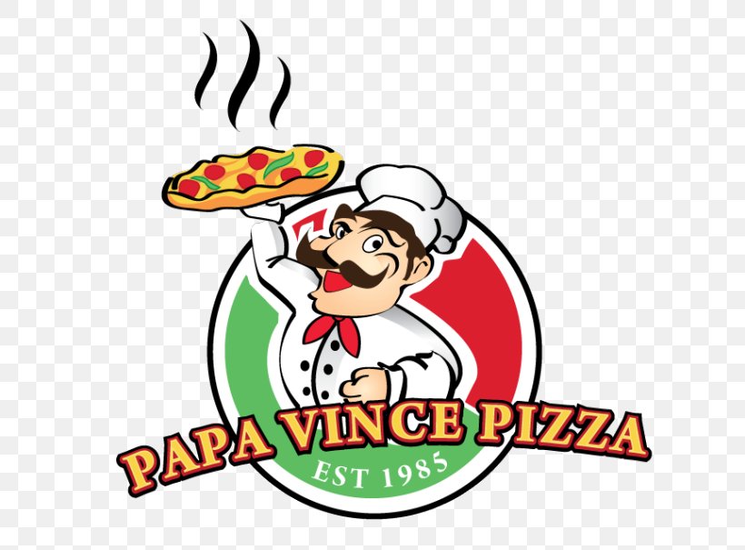 Papa Vince Pizza Food Common Carp Vertebrate Clip Art, PNG, 750x605px, Food, Area, Artwork, Brand, Cartoon Download Free