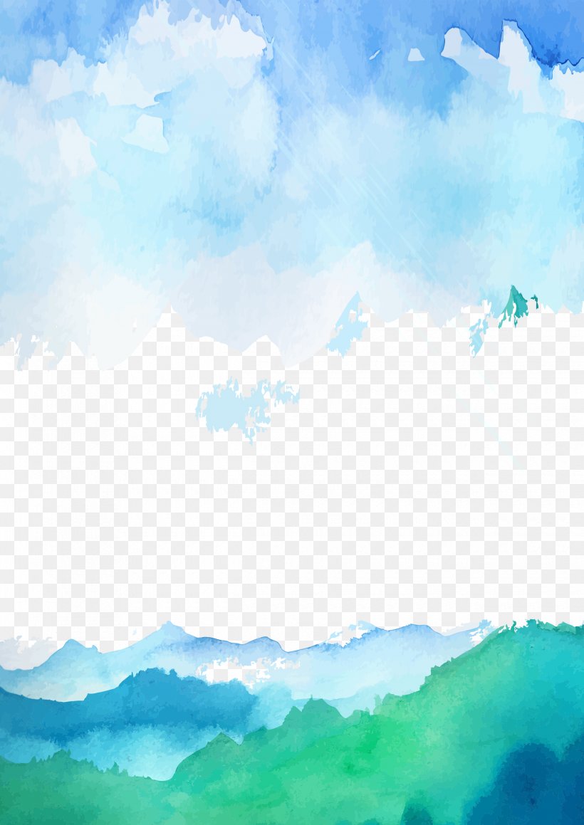 Sky Cartoon Cloud, PNG, 2480x3508px, Sky, Aqua, Azure, Blue, Calm Download  Free