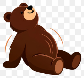 Cute Brown Teddy Bear PNG