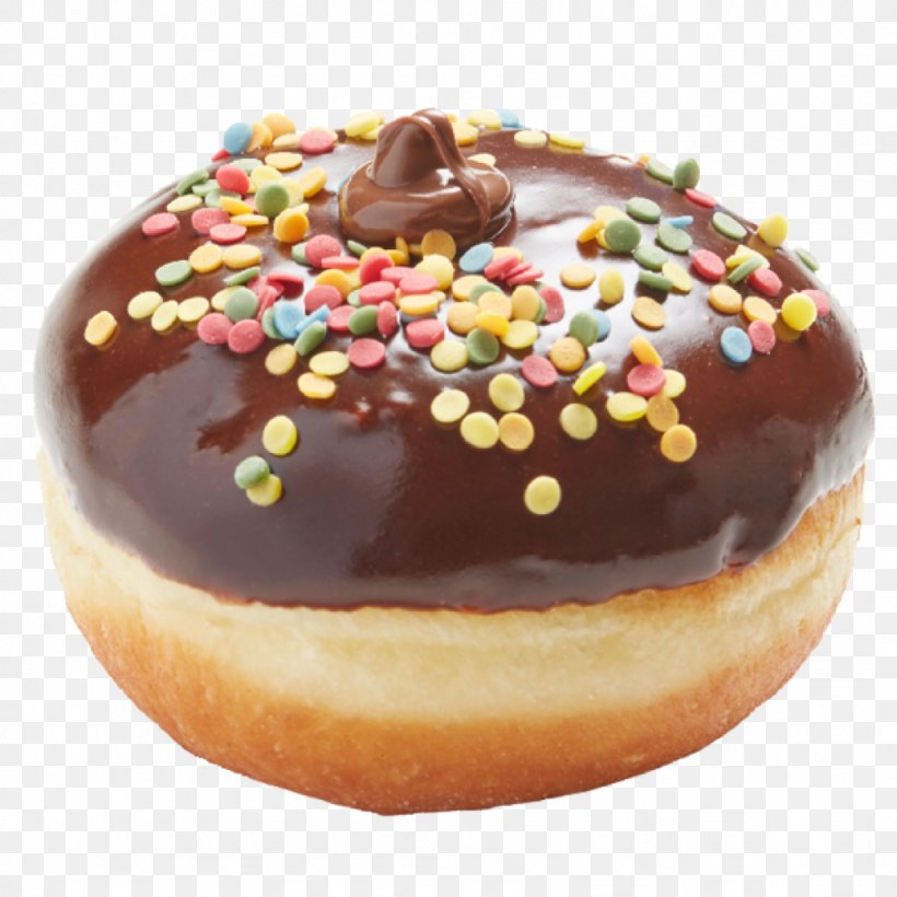 Donuts Sufganiyah Cream Petit Four Glaze, PNG, 1024x1024px, Donuts, Baked Goods, Baking, Biscuits, Chocolate Download Free