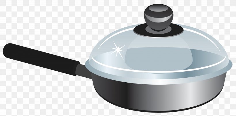 Frying Pan Cookware And Bakeware Deep Fryer Clip Art, PNG, 3500x1721px, Frying Pan, Casserola, Cooking, Cookware And Bakeware, Deep Fryer Download Free