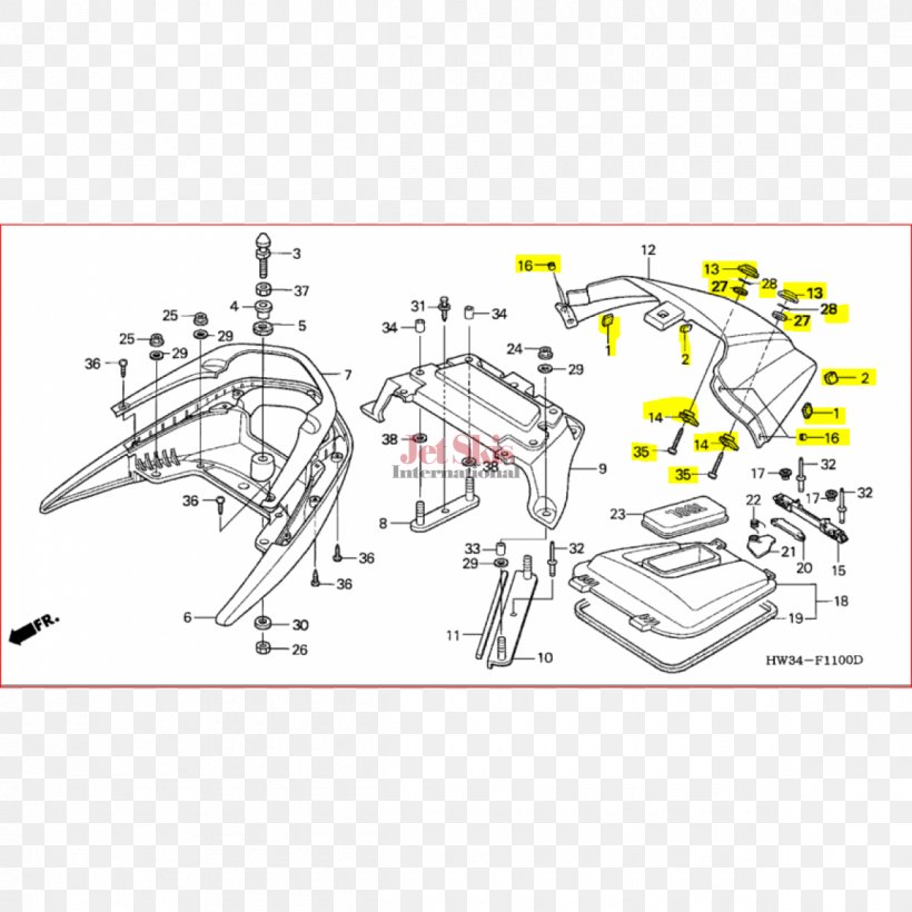 Honda Pump-jet Personal Water Craft Sea-Doo Jet Ski, PNG ...