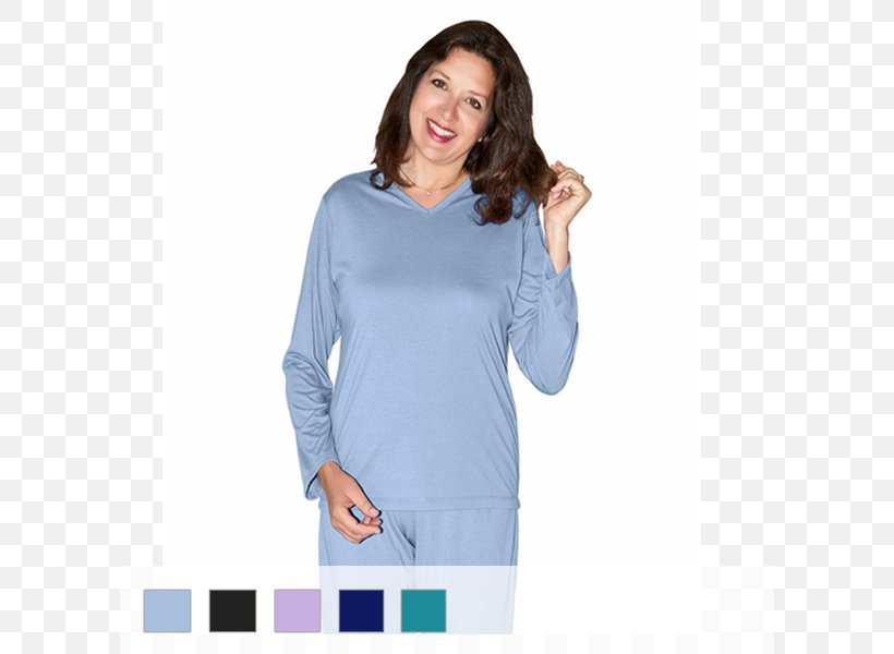 Long-sleeved T-shirt Long-sleeved T-shirt Nightshirt Pajamas, PNG, 600x600px, Sleeve, Blue, Bodycon Dress, Capillary Action, Clothing Download Free