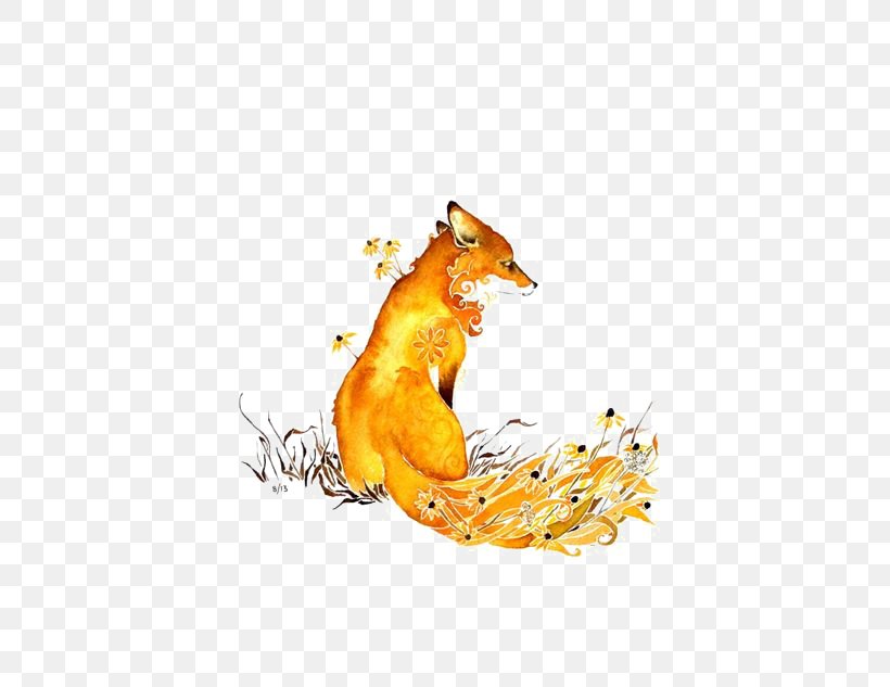 Watercolor Painting Drawing Fox, PNG, 564x633px, Watercolor Painting, Animal Painter, Art, Carnivoran, Cartoon Download Free