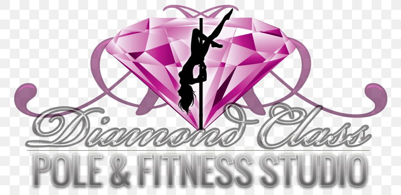 Logo Diamond Class Pole Dance And Fitness Studio Hobart, PNG, 800x400px, Logo, Brand, Dance, Dance Studio, Fitness Centre Download Free