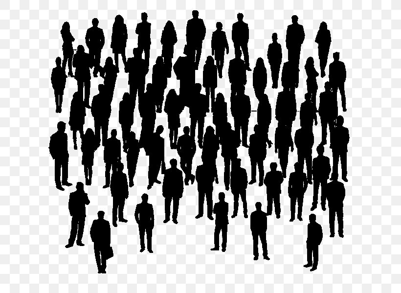People Crowd Social Group Silhouette Team, PNG, 650x599px, People, Community, Crowd, Human, Queue Area Download Free