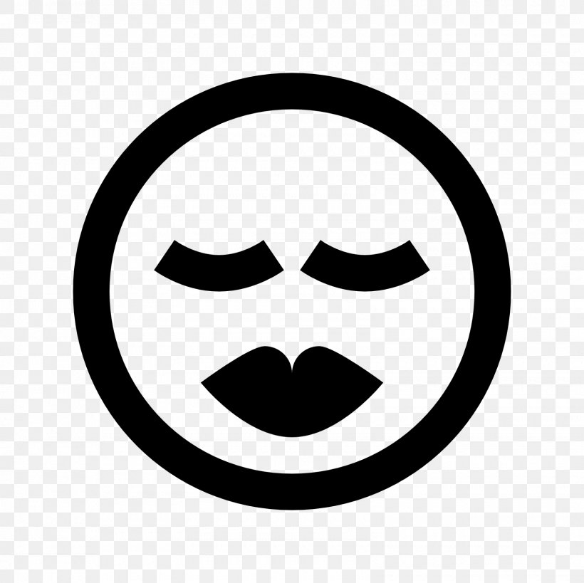 Smiley Kiss, PNG, 1600x1600px, Smiley, Black And White, Emoji, Emoticon, Face Download Free