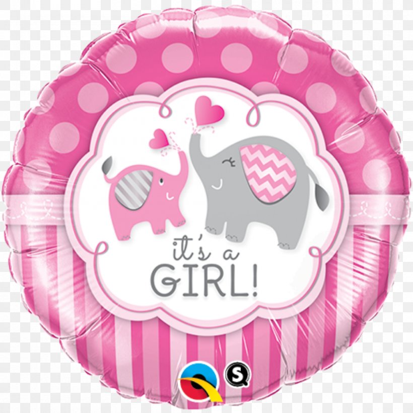 Mylar Balloon Baby Shower Birthday Party, PNG, 1000x1000px, Balloon, Aluminium Foil, Baby Shower, Birthday, Bopet Download Free