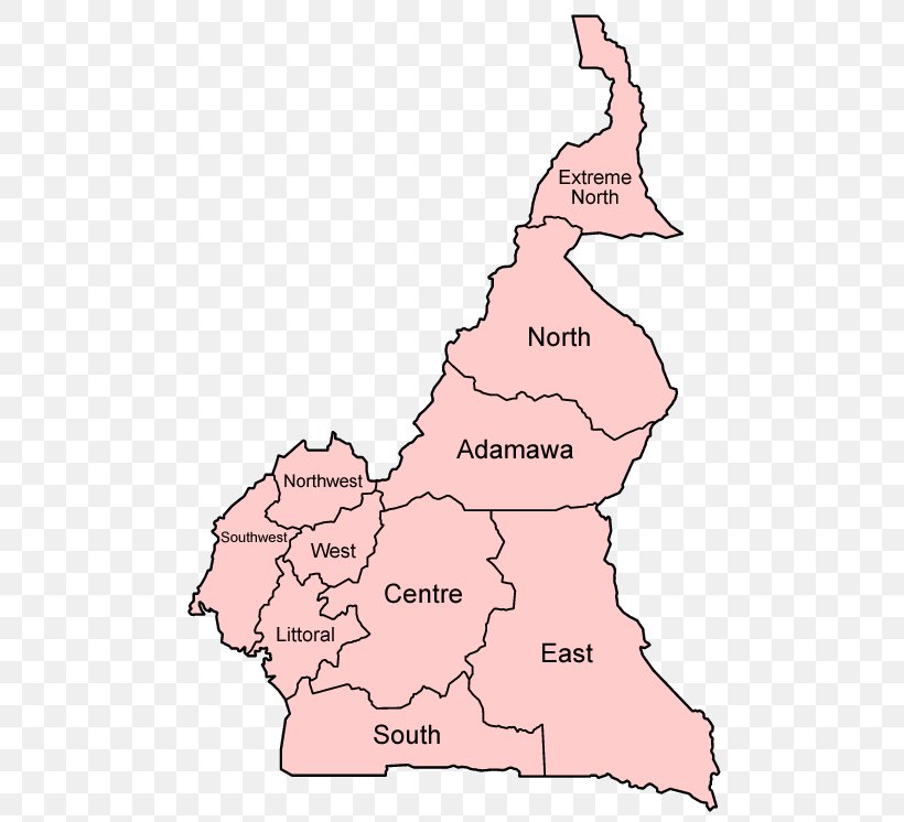 Regions Of Cameroon Northwest Region Southwest Region Map Atlas Of Cameroon, PNG, 500x746px, Regions Of Cameroon, Administrative Division, Area, Atlas Of Cameroon, Cameroon Download Free