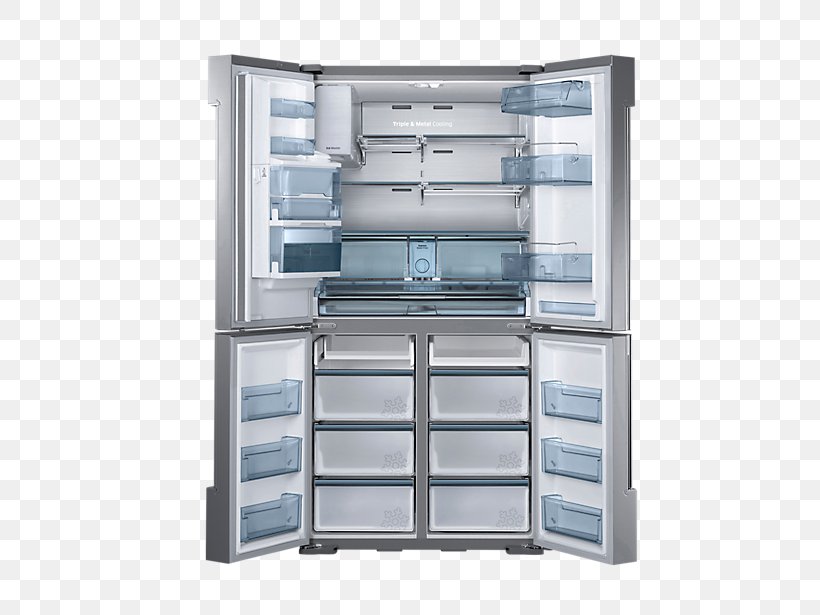 Samsung Chef RF34H9960S4 Refrigerator Ice Makers Refrigeration, PNG, 802x615px, Samsung Chef Rf34h9960s4, Door, Energy Star, Freezers, Home Appliance Download Free
