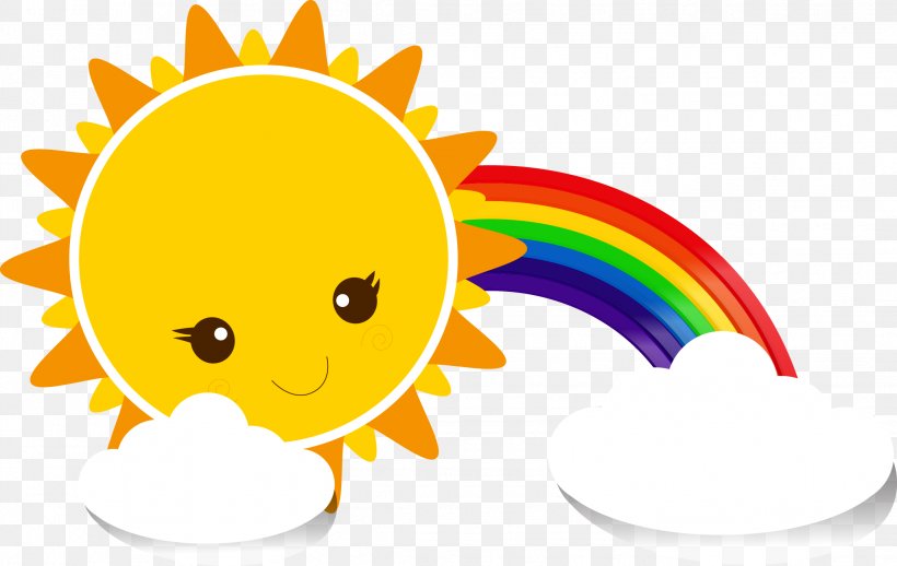 Sky Cartoon Yellow Png 2244x1418px Rainbow Clip Art Cloud