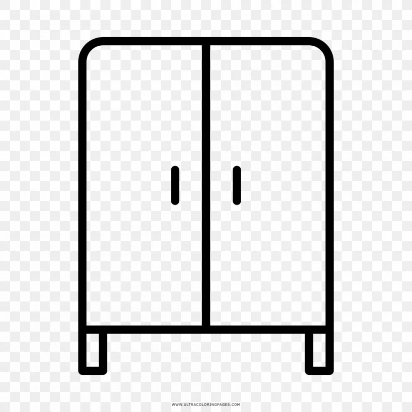 Furniture Drawing Armoires & Wardrobes Cupboard, PNG, 1000x1000px, Furniture, Area, Armoires Wardrobes, Black And White, Coloring Book Download Free
