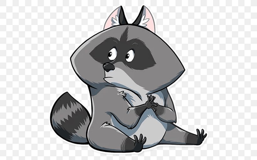 Raccoon Sticker Telegram Mac App Store, PNG, 512x512px, Raccoon, Animal, App Store, Carnivoran, Cartoon Download Free