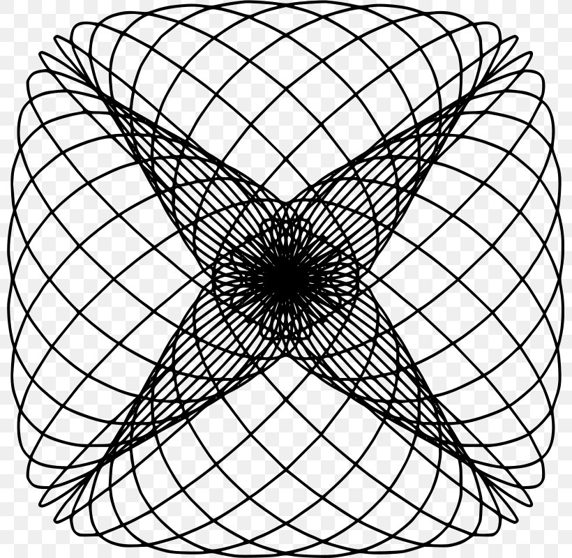 Spirograph Laptop Color Clip Art PNG