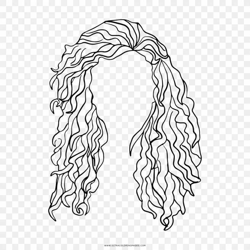 Line Art Drawing Hair Coloring Book, PNG, 1000x1000px, Line Art, Art, Artwork, Black And White, Blond Download Free