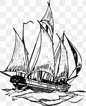 Ships And Yacht - Sailing Ship Boat Clip Art PNG