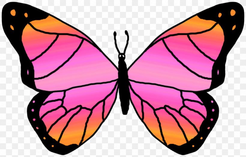Butterfly Free Content Clip Art, PNG, 821x527px, Butterfly, Arthropod, Brush Footed Butterfly, Butterflies And Moths, Cartoon Download Free