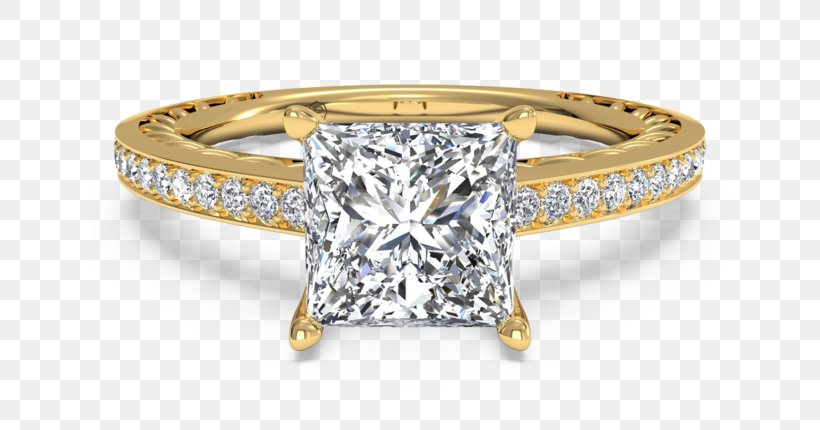 Princess Cut Diamond Cut Engagement Ring, PNG, 640x430px, Princess Cut, Bezel, Bling Bling, Body Jewelry, Carat Download Free