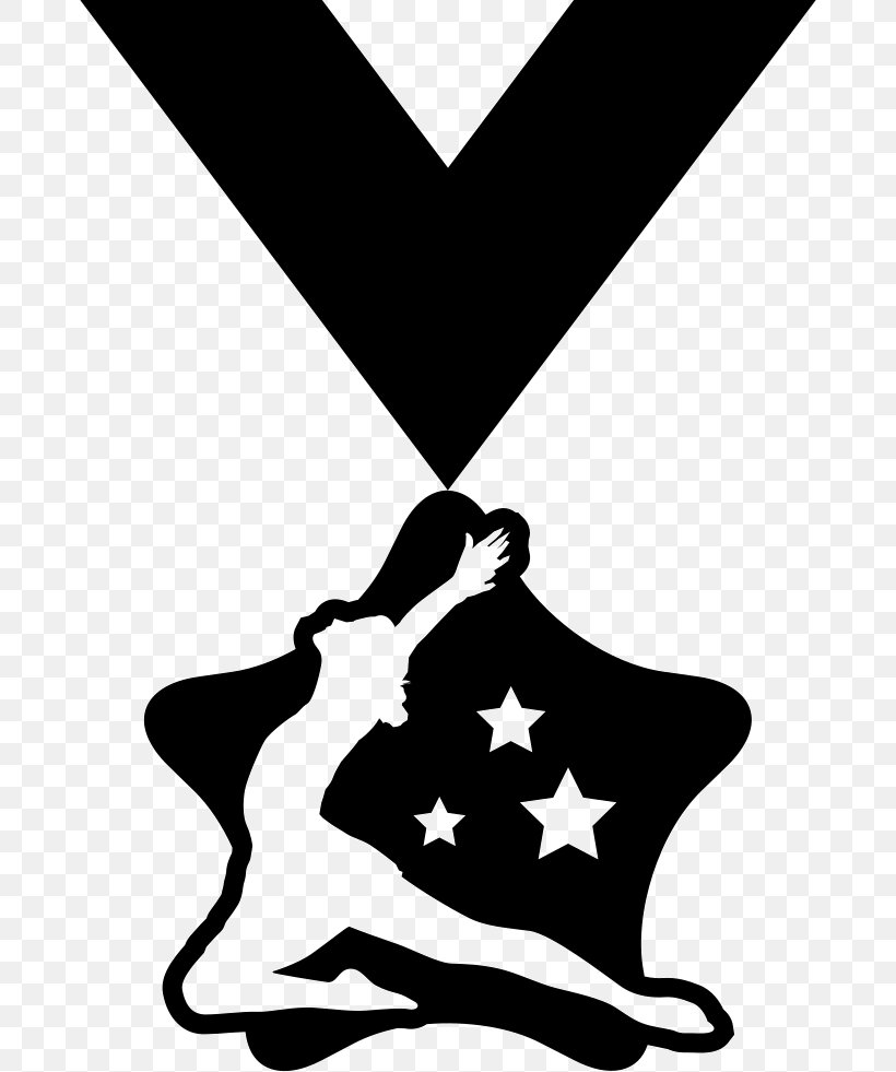 Clip Art Medal Gymnastics Sports, PNG, 674x981px, Medal, Artistic Gymnastics, Award, Black And White, Competition Download Free