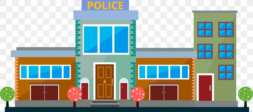 Police Station Police Officer Clip Art, PNG, 2668x1193px, Police Station, Architecture, Building, Drawing, Elevation Download Free