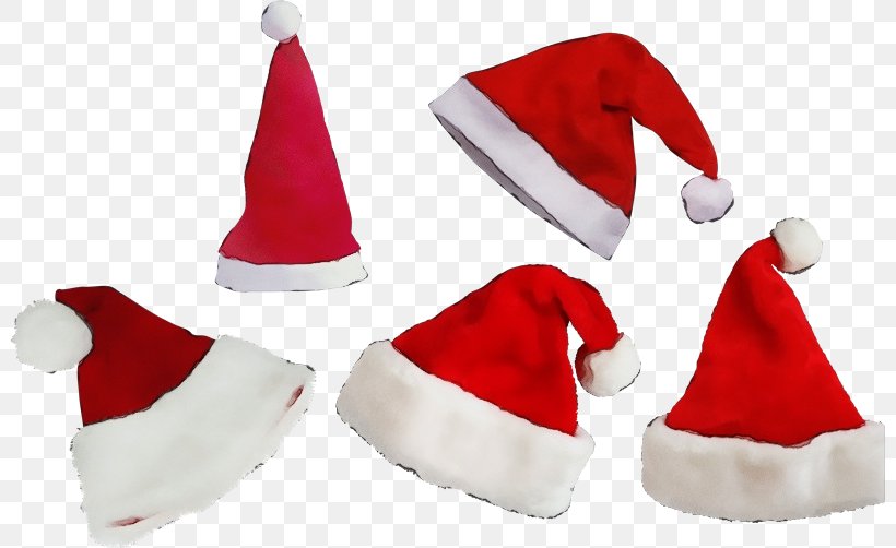 Santa Claus, PNG, 800x502px, Watercolor, Christmas Decoration, Christmas Ornament, Costume Accessory, Costume Hat Download Free