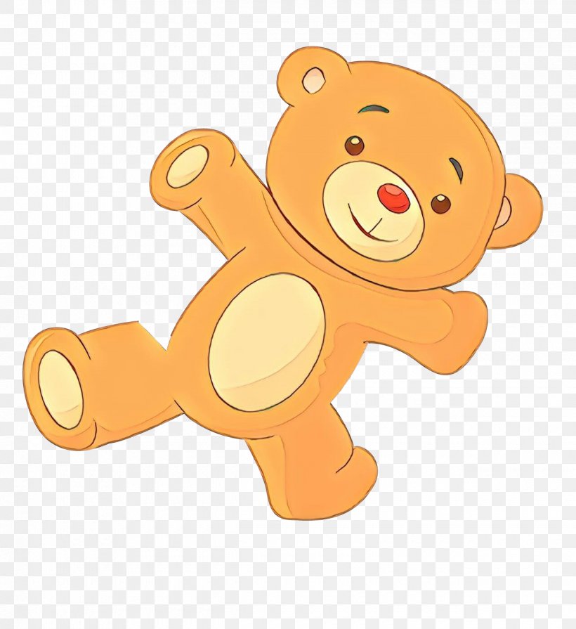 Teddy Bear, PNG, 1240x1354px, Cartoon, Animal Figure, Baby Toys, Bear, Orange Download Free