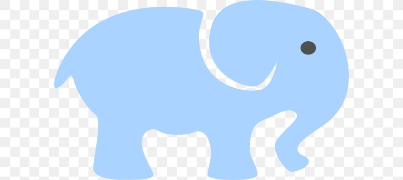 Blue African Elephant Indian Elephant Clip Art, PNG, 600x367px, Blue, African Elephant, Baby Blue, Canidae, Color Download Free