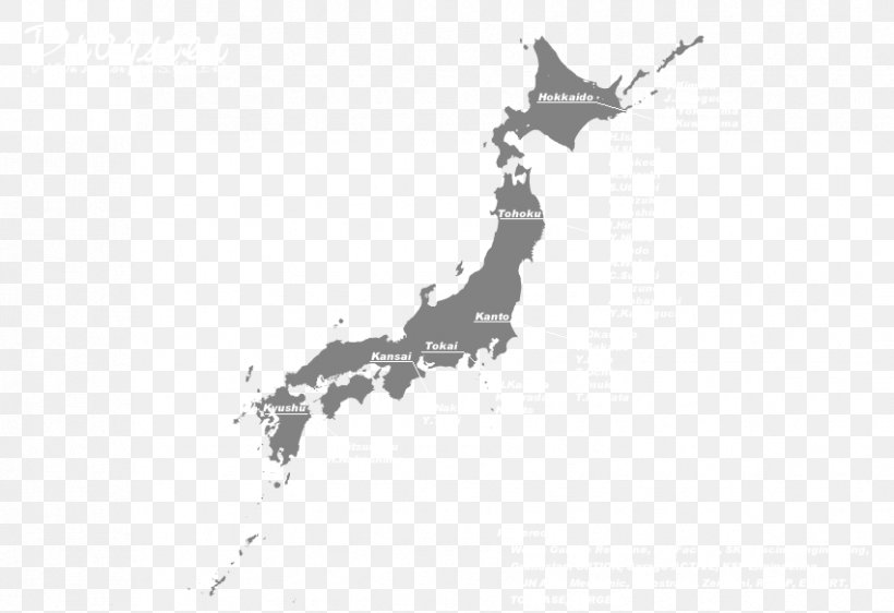 Japan Map Stock Photography, PNG, 851x584px, Japan, Black, Black And White, Blank Map, Diagram Download Free