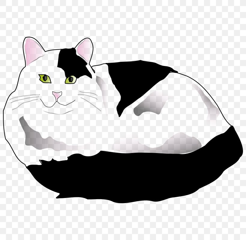 Cat Black And White Clip Art, PNG, 800x800px, Cat, Black, Black And White, Black Cat, Carnivoran Download Free