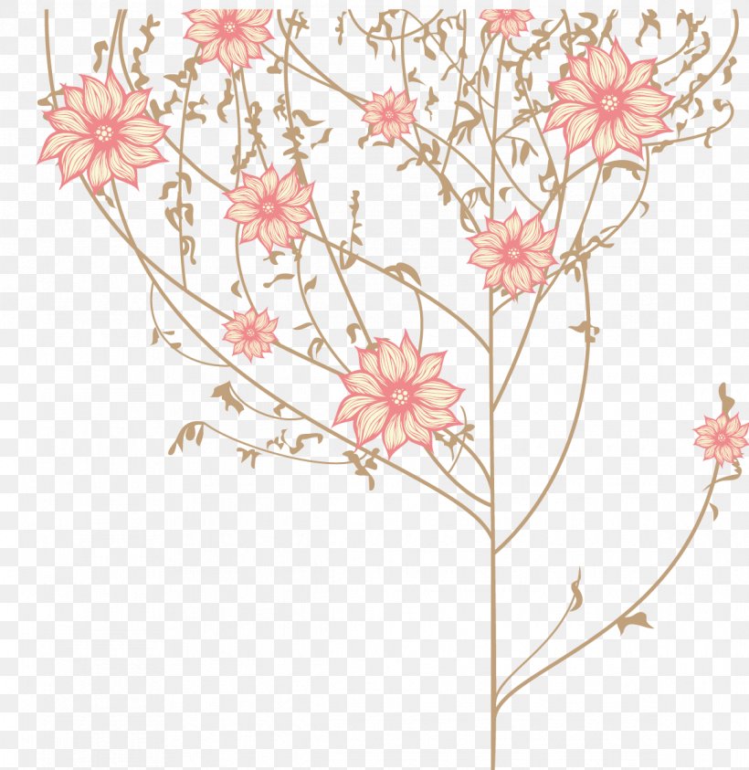 Floral Design Motif, PNG, 1164x1198px, Floral Design, Area, Blossom, Branch, Cherry Blossom Download Free