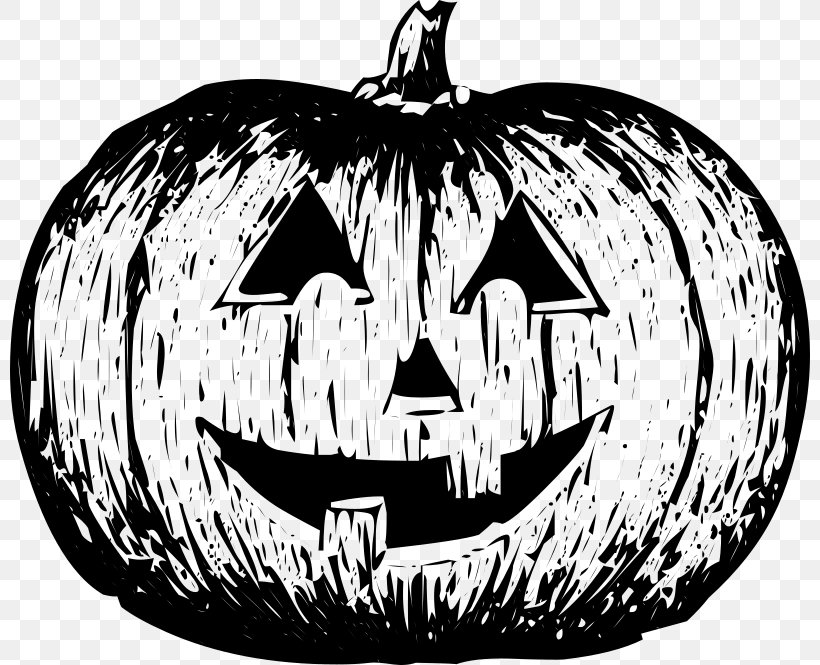 Jack-o'-lantern Pumpkin Carving Clip Art, PNG, 800x665px, Pumpkin, Black And White, Calabaza, Carving, Cucurbita Download Free
