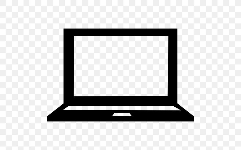 Laptop, PNG, 512x512px, Laptop, Area, Black, Black And White, Computer Download Free