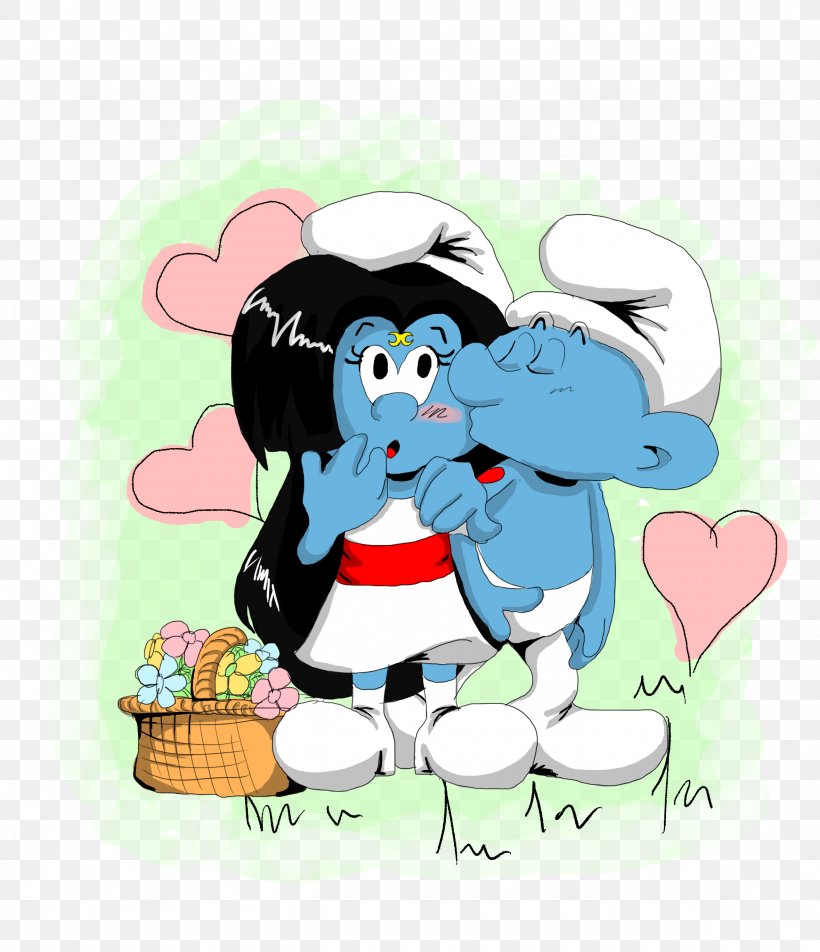 The Smurfs Hefty Smurf DeviantArt Artist, PNG, 2359x2741px, Watercolor, Cartoon, Flower, Frame, Heart Download Free