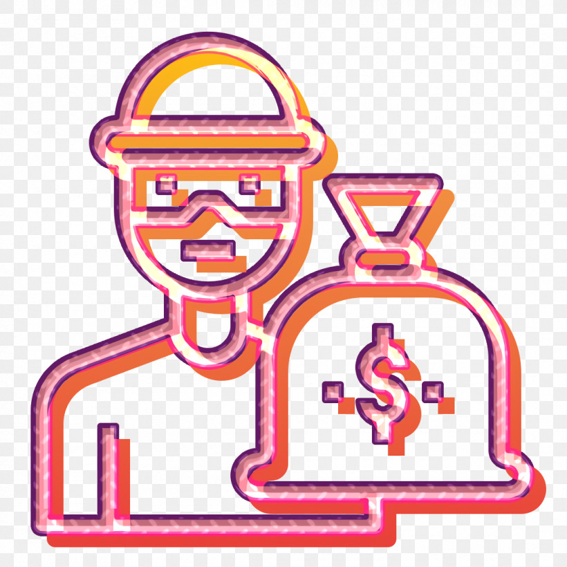 Thief Icon Crime Icon, PNG, 1090x1090px, Thief Icon, Crime Icon, Line, Pink Download Free