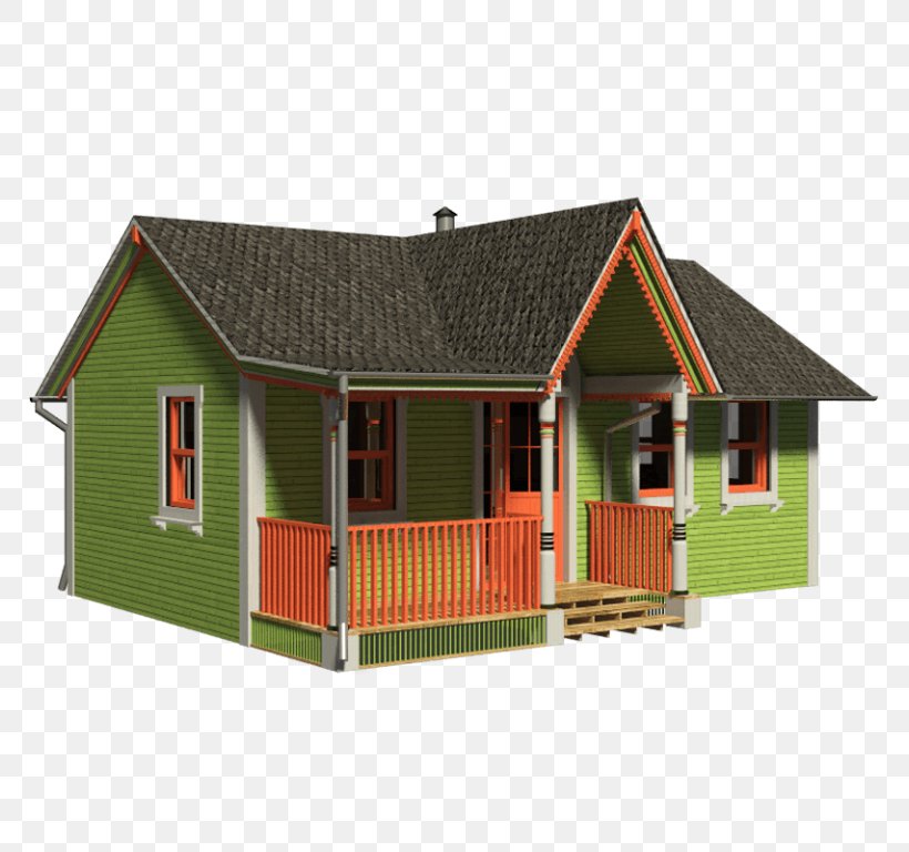 Cottage House Plan Log Cabin Architecture, PNG, 768x768px, Cottage, Architecture, Building, Elevation, Facade Download Free