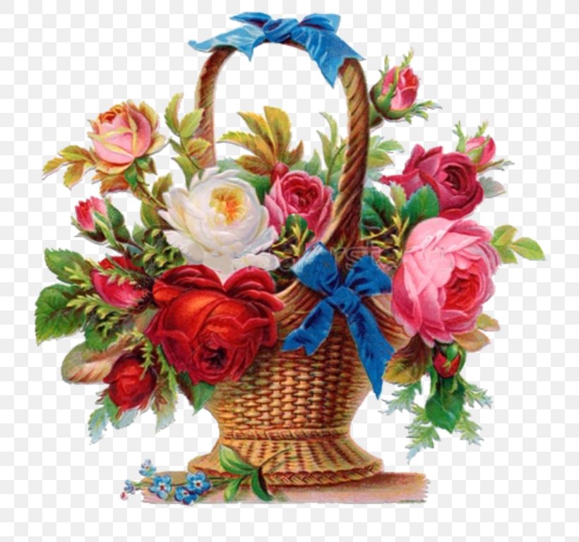 Cross-stitch Flower Rose Basket Embroidery, PNG, 753x768px, Crossstitch, Artificial Flower, Basket, Clock, Cut Flowers Download Free
