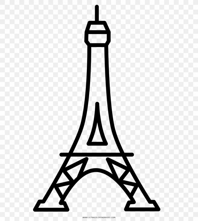 Eiffel Tower Drawing Coloring Book, PNG, 1000x1119px, Eiffel Tower, Black, Black And White, Child, Coloring Book Download Free