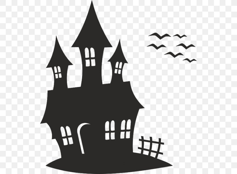 Halloween Haunted House Haunted Attraction Howl-O-Scream, PNG, 600x600px, Halloween, Amityville Horror, Blackandwhite, Castle, Costume Download Free