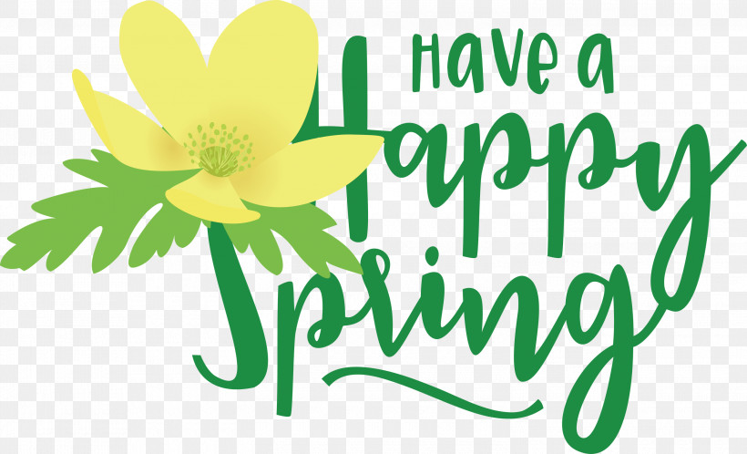 Spring Have A Happy Spring Spring Quote, PNG, 3000x1823px, Spring, Cut Flowers, Floral Design, Flower, Green Download Free