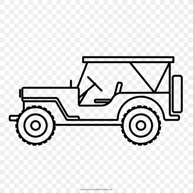 Car Jeep Drawing Mini Sport Utility Vehicle Coloring Book, PNG, 1000x1000px, Car, Area, Ausmalbild, Automotive Design, Automotive Exterior Download Free