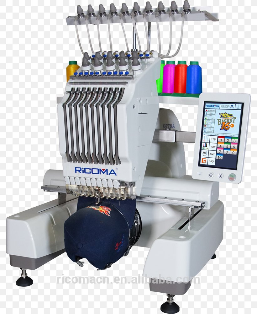 Machine Embroidery RiCOMA EM-1010 Hand-Sewing Needles Sewing Machines, PNG, 782x1000px, Machine Embroidery, Baby Lock, Bobbin, Embroidery, Embroidery Hoop Download Free