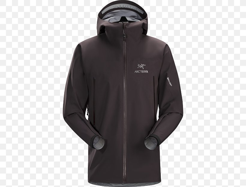 Hoodie Arc'teryx Jacket Clothing Coat, PNG, 450x625px, Hoodie, Black, Clothing, Coat, Daunenjacke Download Free