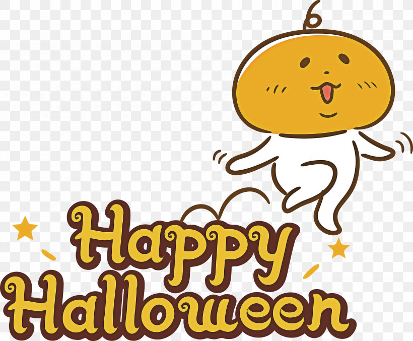 Happy Halloween, PNG, 3000x2479px, Happy Halloween, Bees, Cartoon, Emoticon, Happiness Download Free