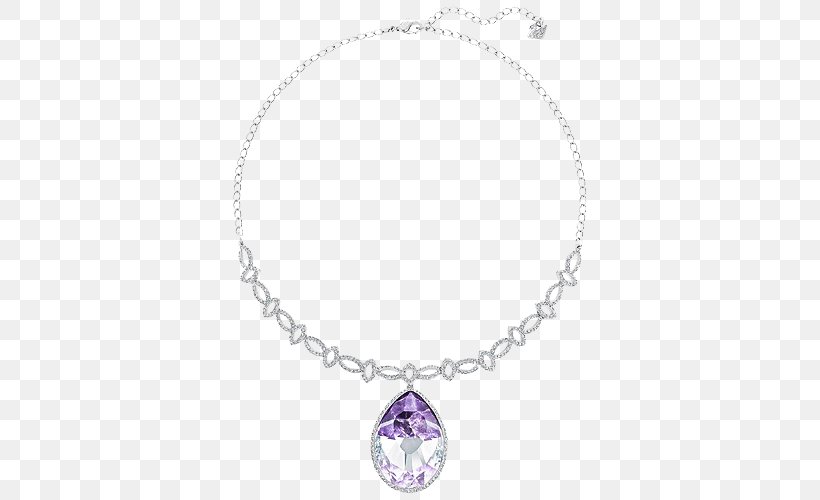 Swarovski AG Jewellery Necklace Gemstone Amethyst, PNG, 600x500px, Swarovski Ag, Amethyst, Body Jewelry, Body Piercing Jewellery, Colored Gold Download Free