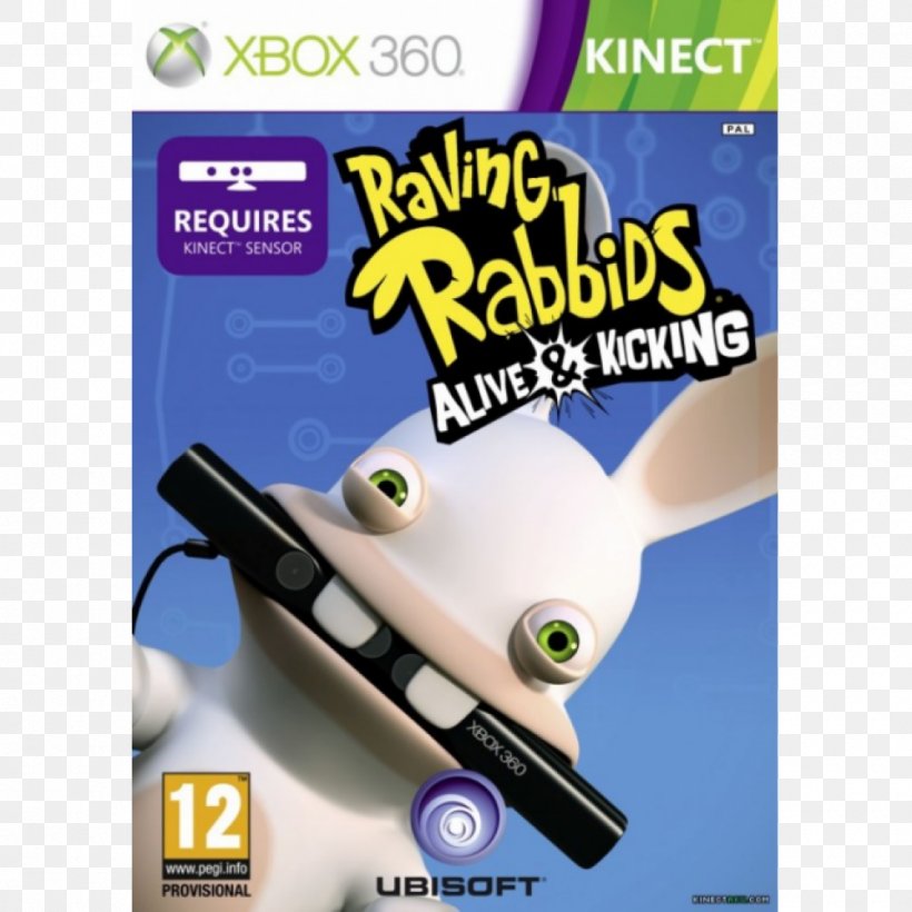 Rabbids: Alive & Kicking Rayman Raving Rabbids Raving Rabbids: Travel In Time Xbox 360 Kinect, PNG, 1000x1000px, Rabbids Alive Kicking, Game, Kinect, Kinect Sports, Rabbids Invasion Download Free