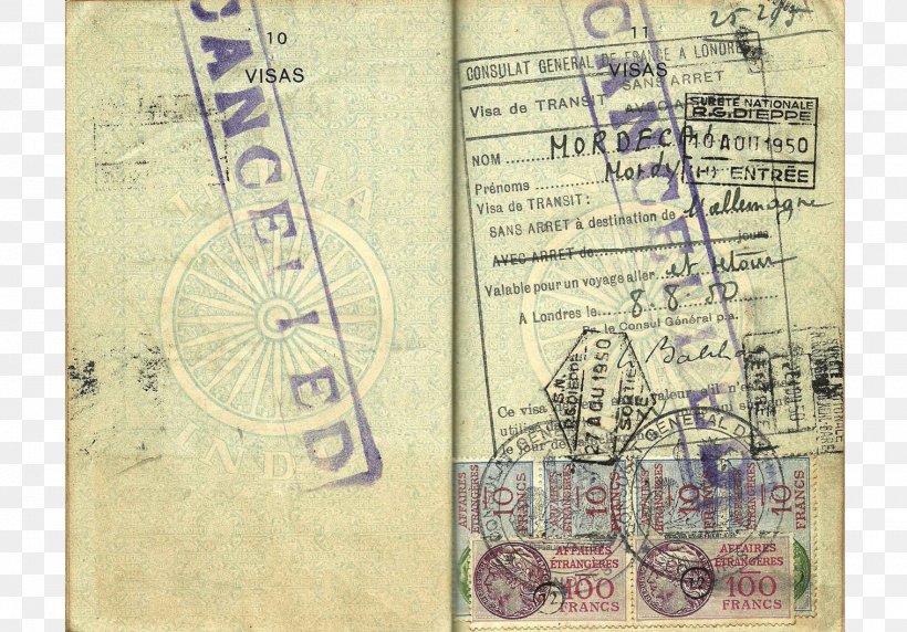 Indian Passport Travel Visa Allied-occupied Germany, PNG, 1517x1060px, Passport, Alliedoccupied Germany, Europe, Germany, History Of The Jews In India Download Free