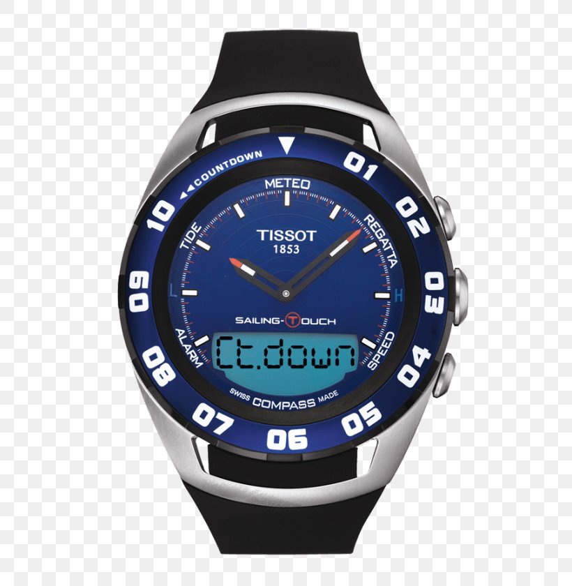 Tissot T-Touch Expert Solar Watch Chronograph Tissot My-T, PNG, 574x840px, Tissot, Blue, Brand, Casio Edifice Eqb800db, Chronograph Download Free