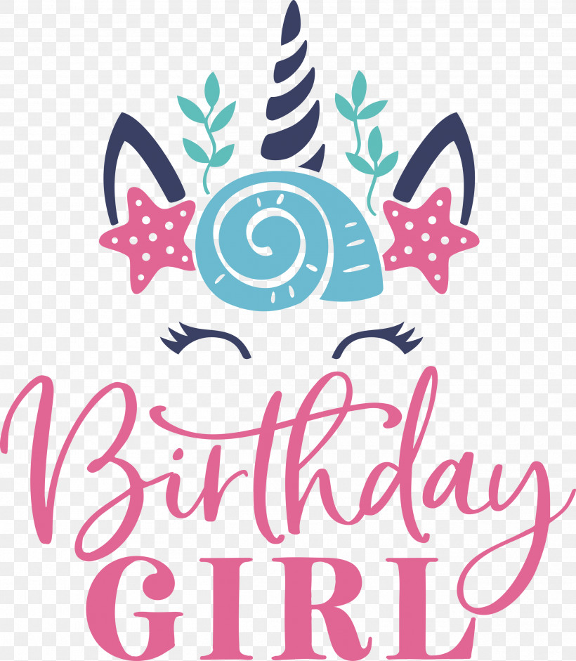 Birthday Girl Birthday, PNG, 2613x3000px, Birthday Girl, Birthday, Free, Logo, Unicorn Download Free