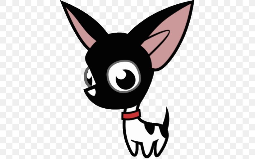 Chihuahua English Toy Terrier Smooth Collie Puppy Cartoon, PNG, 512x512px, Chihuahua, Artwork, Black And White, Carnivoran, Cartoon Download Free