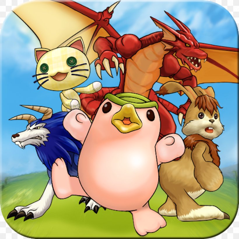 Monster Rancher Video Game Android, PNG, 1024x1024px, Monster Rancher, Android, App Store, Aptoide, Art Download Free